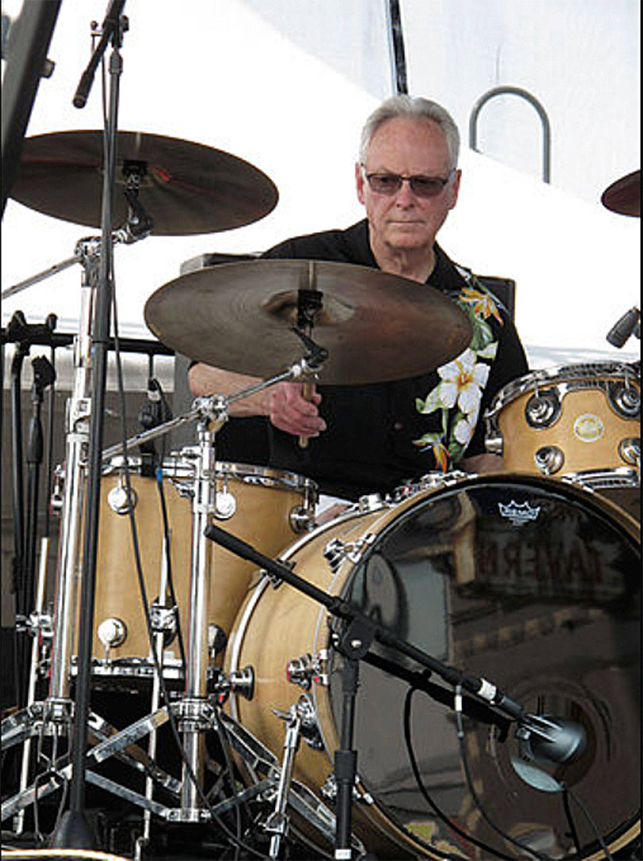 Contributed photo — Ken Bloomquist drums during a past Oak Harbor Music Festival.