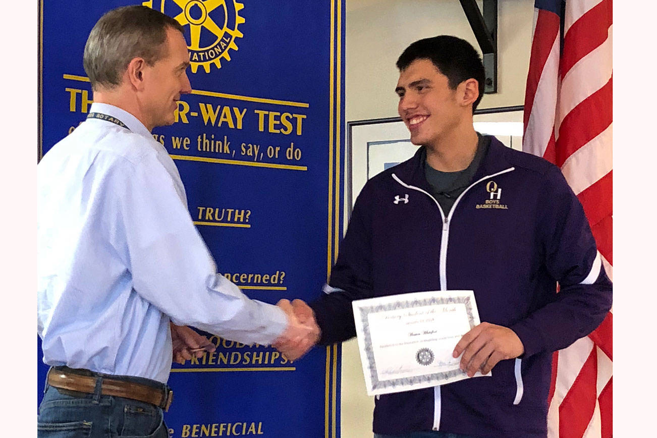 Athlete, honor student named Rotary student of the month