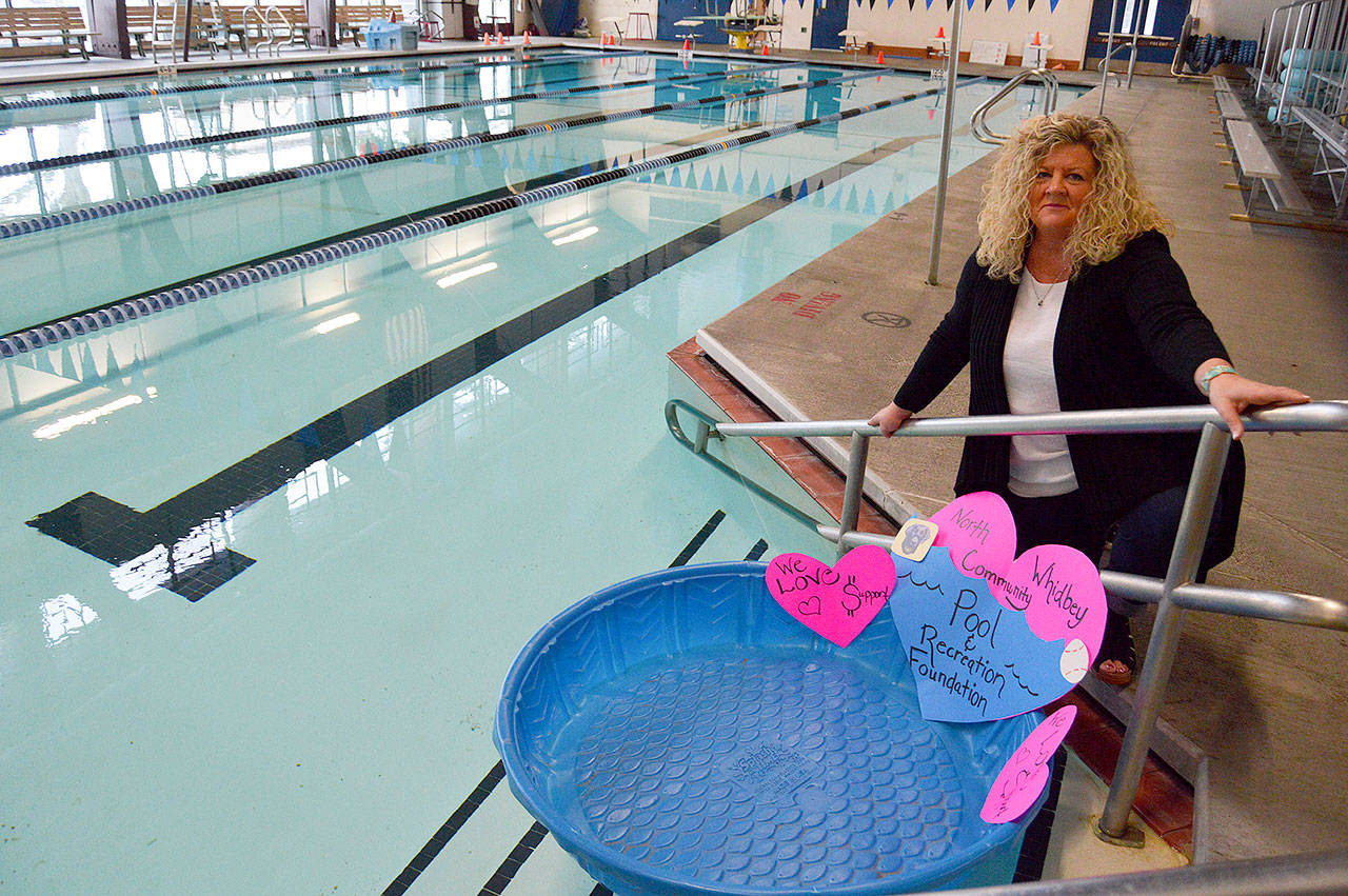 Juli Brooks Leete heads a new nonprofit foundation that aims to raise enough funds to reopen the Oak Harbor Pool this year. The North Whidbey Community Pool & Recreation Foundation’s first donation drive will be Wednesday, Feb. 14. Photo by Megan Hansen/Whidbey News-Times.