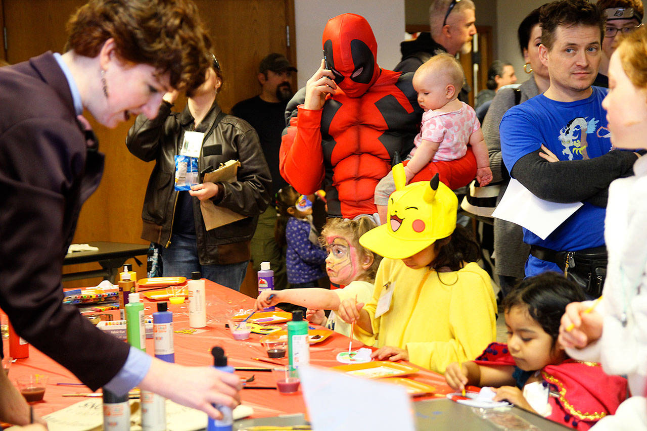 The Whidbey Island Comicon is expected to be twice as large this year, with more panels, workshops and other activities. The free event is happening 10 a.m.-5 p.m. Saturday, April 7 at Oak Harbor Library and Oak Hall. News-Times file photo