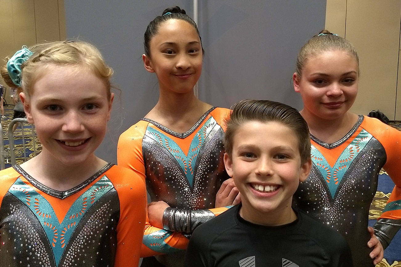 Local athletes win 5 golds at regional meet / Trampoline and tumbling