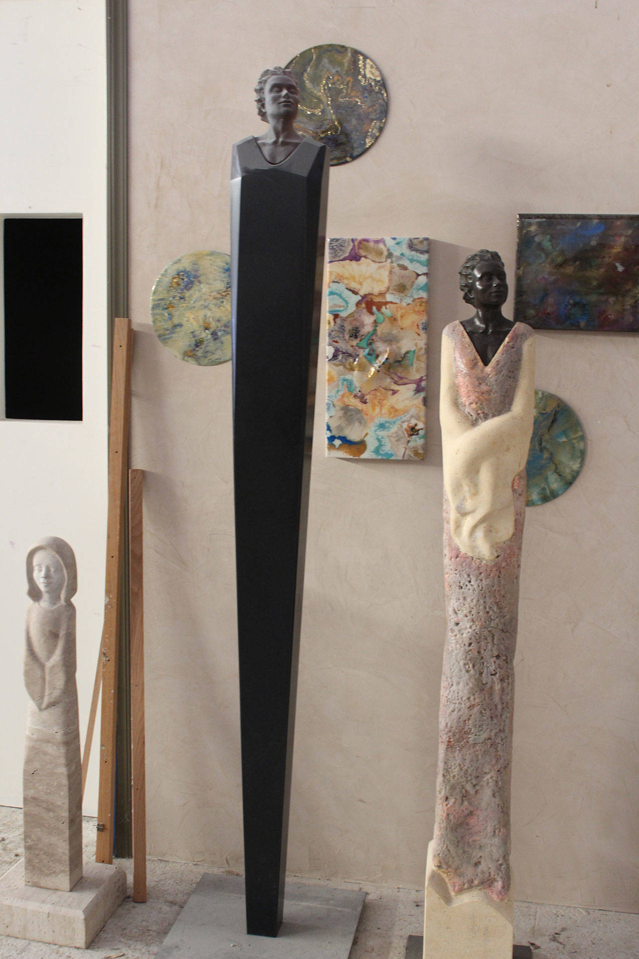Some of the artwork on view at Freeland Art Studios that’s hosting an open house June 9.