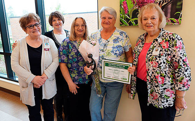Nancy Manjikian, RN, received the DAISY Award recently for her work at WhidbeyHealth Medical Center.