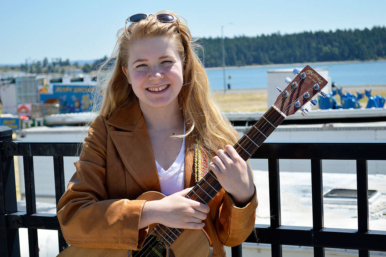Rosahlee Von Kappel plans to use her skills on guitar, piano and ukulele during her set at the Oak Harbor Music Festival. The 15-year-old singer was one of the five acts selected at the recent Teen Talent Contest. Photo by Laura Guido/Whidbey News-Times
