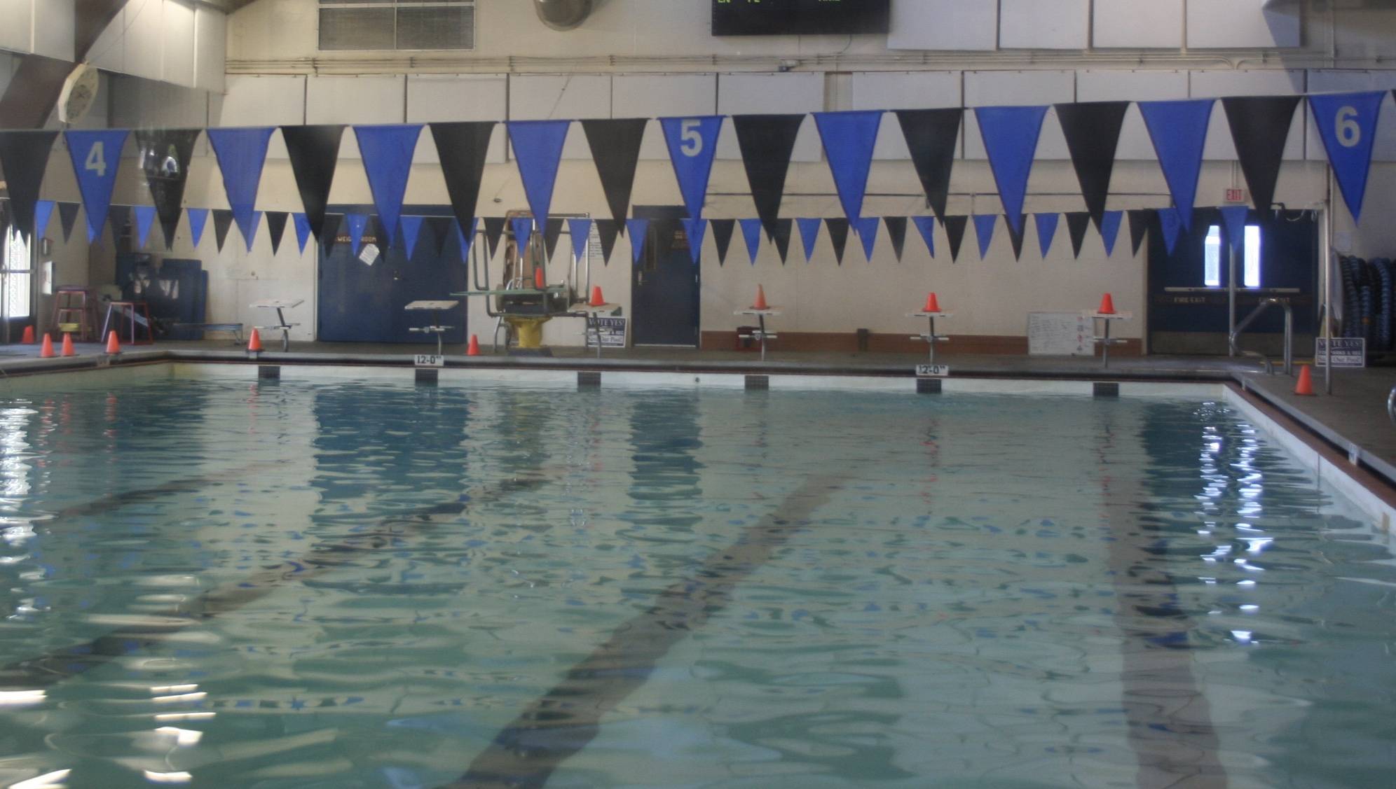 Photo by Emily Gilbert/Whidbey News-Times                                 John Vanderzicht Memorial Pool in Oak Harbor pool is currently unused, closed after voters rejected last years levy. The park district board of directors is putting another levy on the ballot seeking more money than the last one.