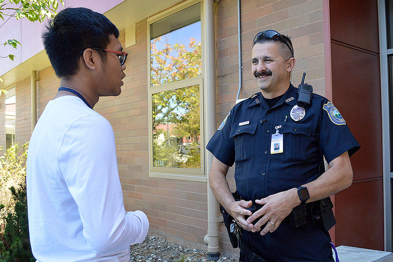 Officer’s new ‘beat’ in Oak Harbor school halls