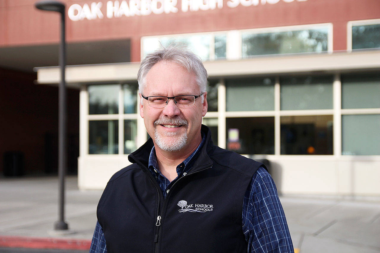 Dwight Lundstrom, principal of Oak Harbor High School for the past 15 years, will step into the assistant superintendent                                position on July 1. Photo by Laura Guido/Whidbey News-Times.