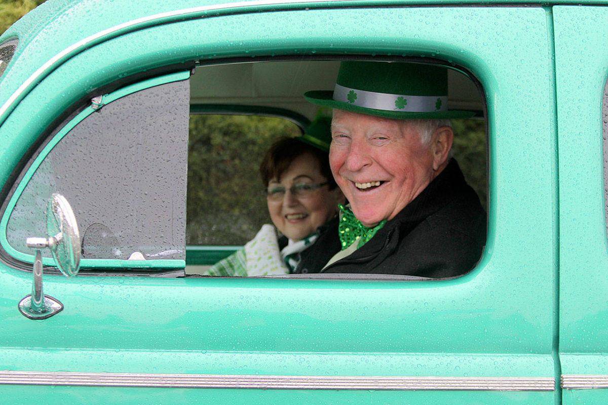 Irish eyes smile during the 2017 Oak Harbor St. Patrick’s Day Parade. (File photo)