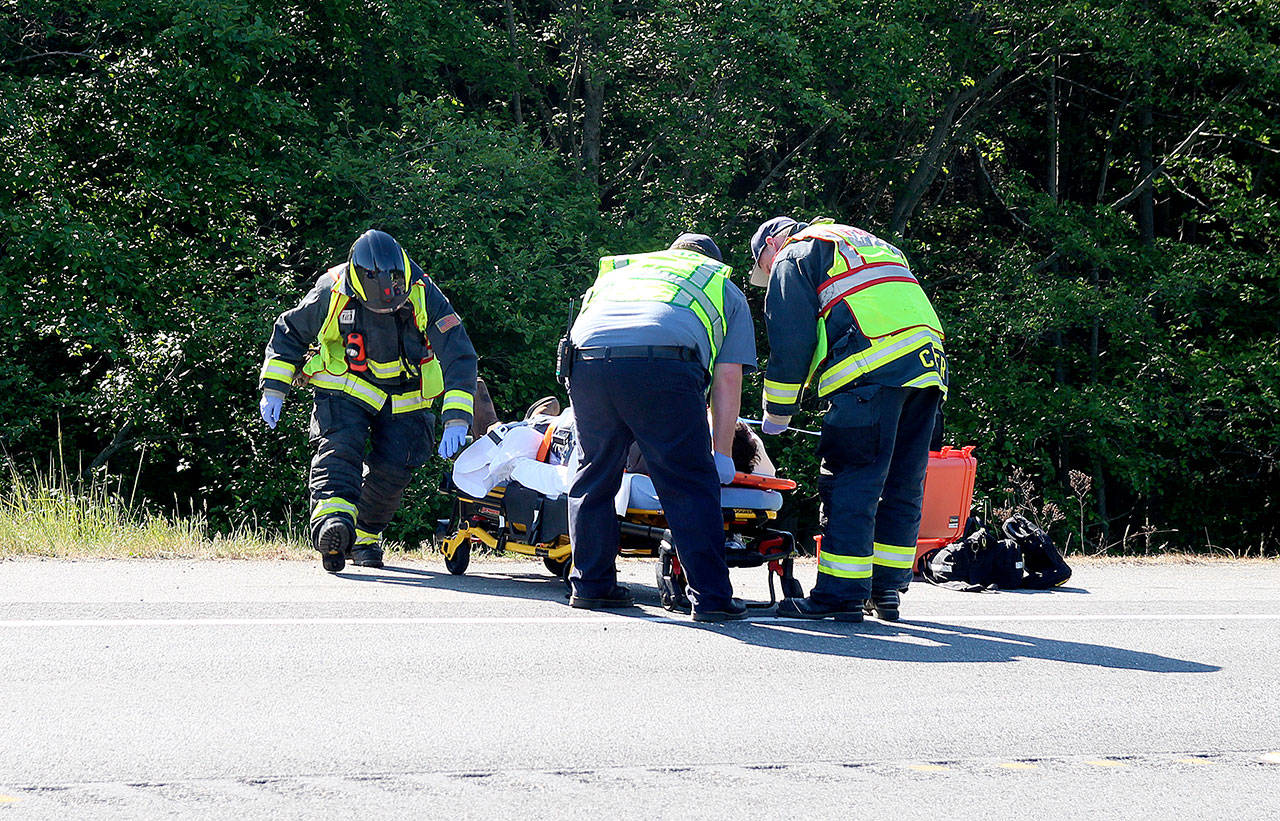Motorcyclist transported after crash last Wednesday