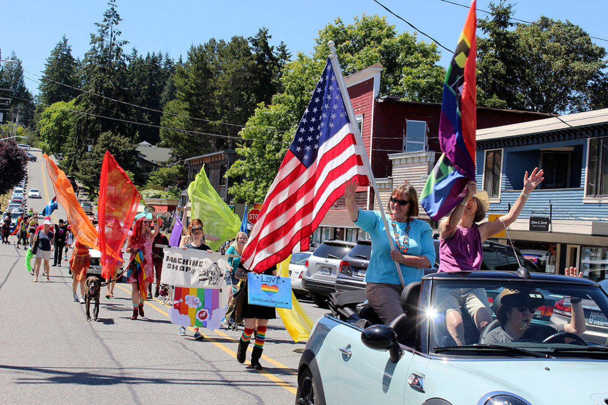 Whidbey’s annual Queer Pride Parade in Langley has been postponed and may be canceled this year, according to organizers. File photo