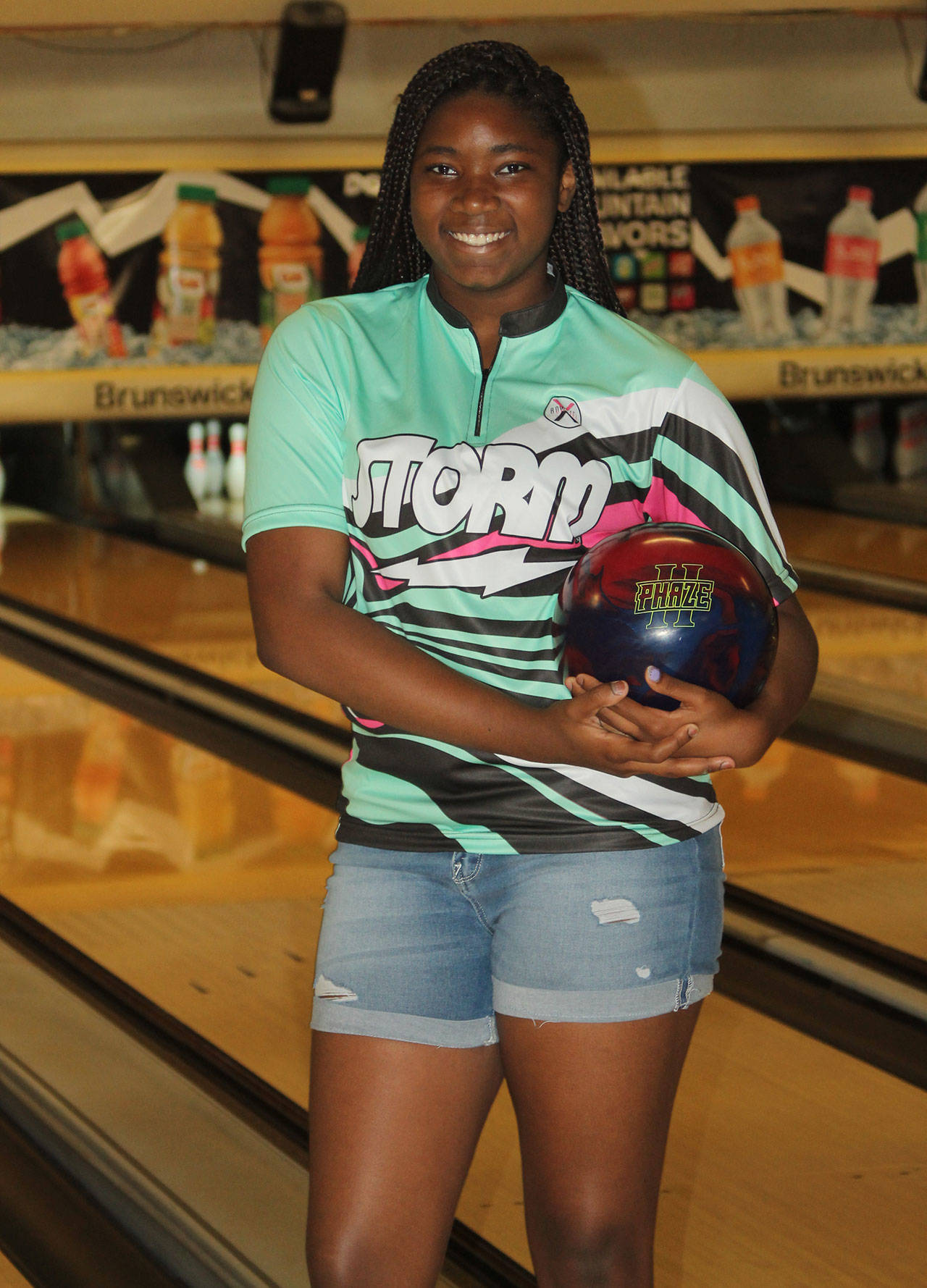Victorya White bowled in the national youth championship tournament last week. (Photo by Jim Waller/Whidbey News-Times)