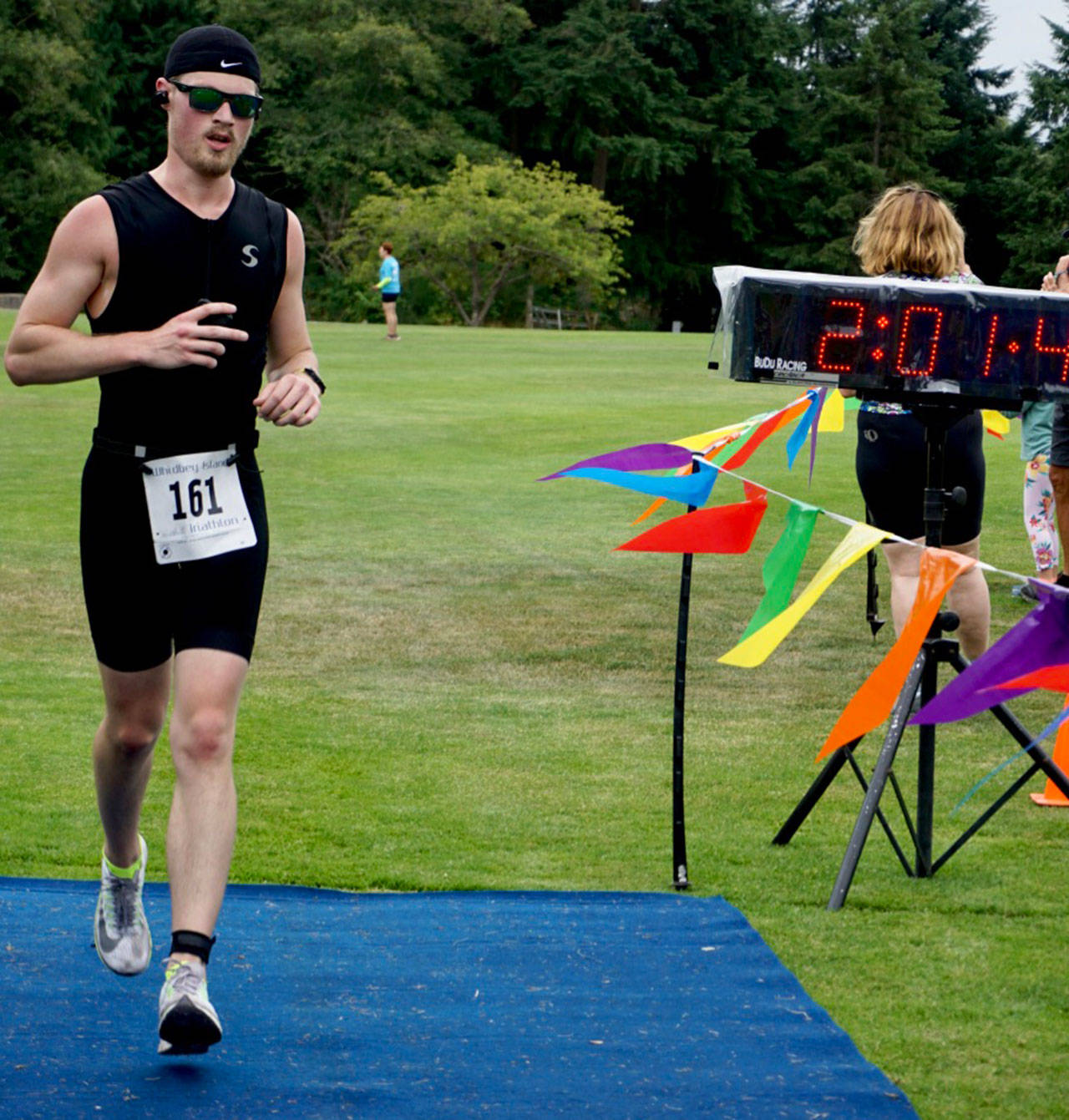 Oak Harbor’s Nathan Ross was the top-placing local competitor at the Whidbey Island Triathlon.(Submitted photo)