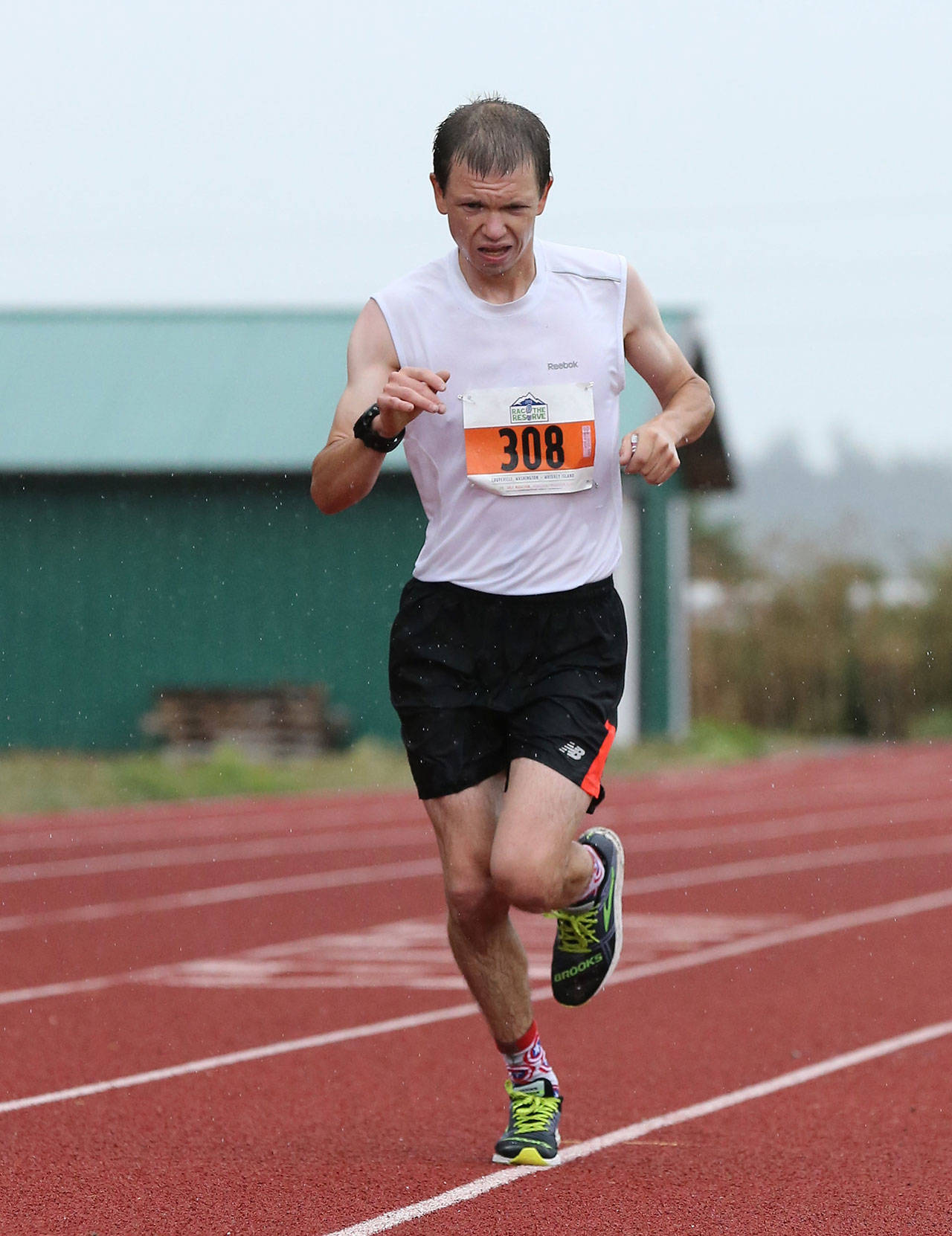 Kurt Warwick, Clinton: third, half marathon.(Photo by John Fisken)