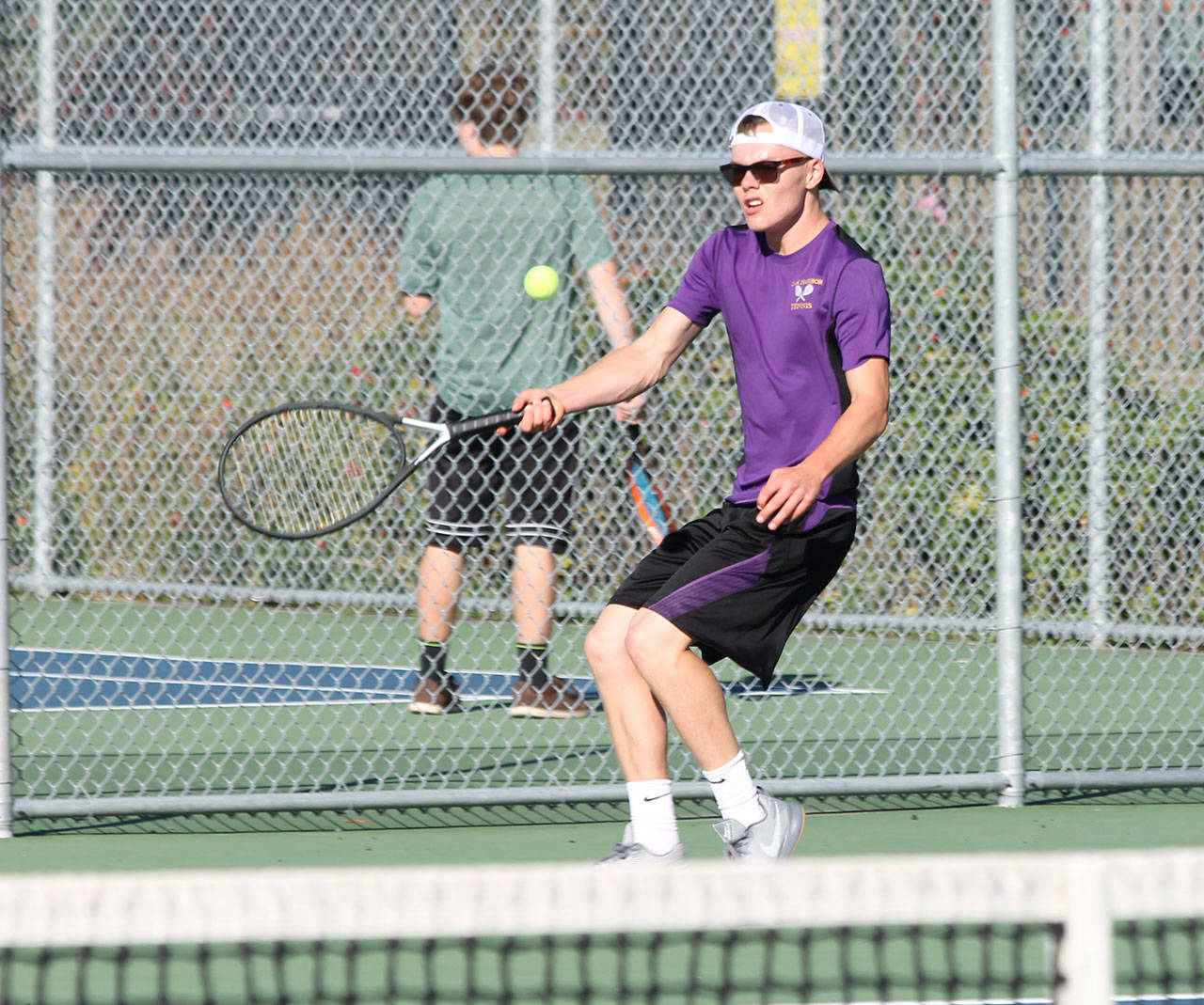 Micah Franklin teamed with his brother Erza to earn first-team, all-Wesco North honors in 2018. (Photo by John Fisken.)