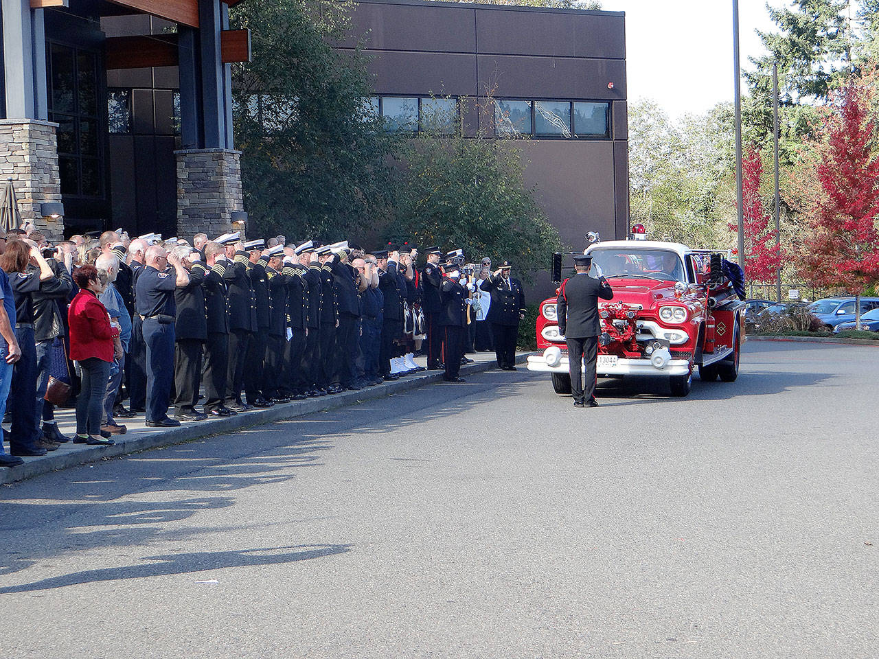 Photo submitted by North Whidbey Fire and Rescue                                Late Chief Tim Lemon with North Whidbey Fire and Rescue was honored during a ceremony in Renton.