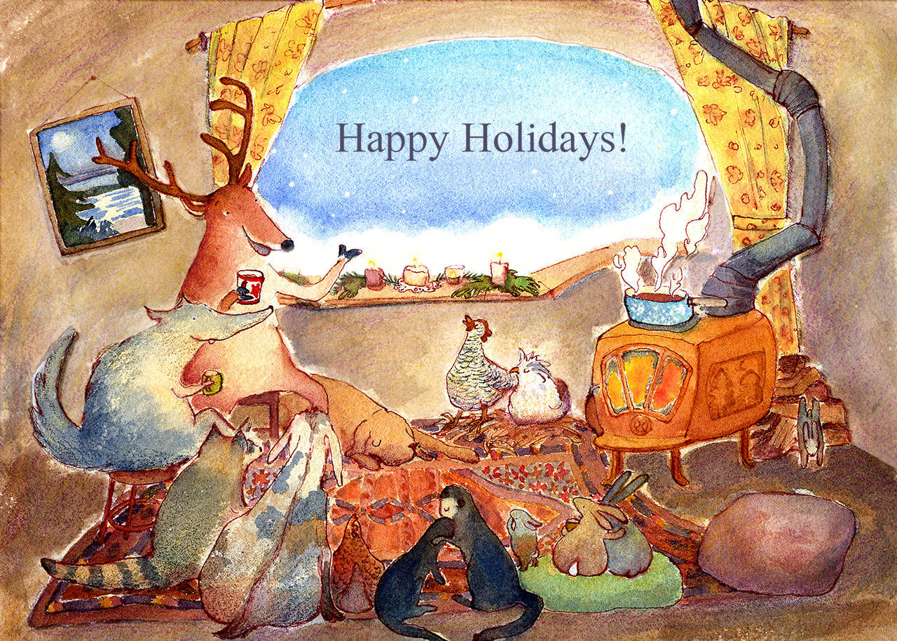 Photo courtesy of Anna Cosper                                An example of one of Anna Cosper’s holiday cards.