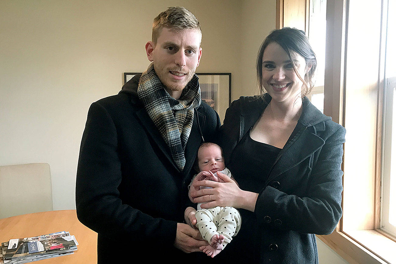 Off-island couple have first baby to be born on Whidbey in 2020
