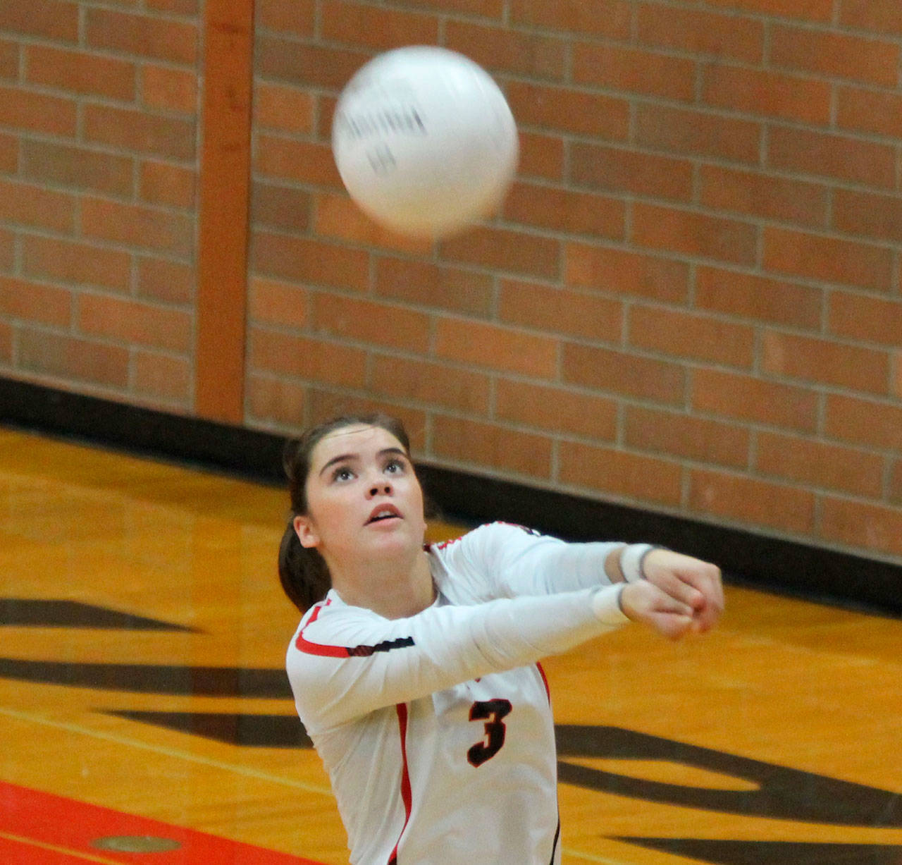 Maya Toomey-Stout is a two-time, all-league player and team MVP in volleyball. (Photo by John Fisken)