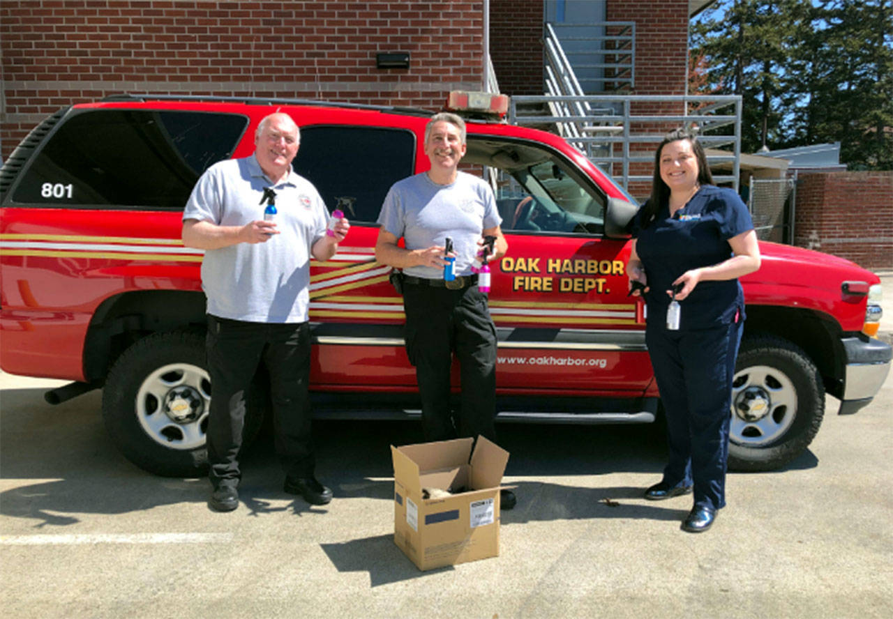 Rotary clubs donate supplies