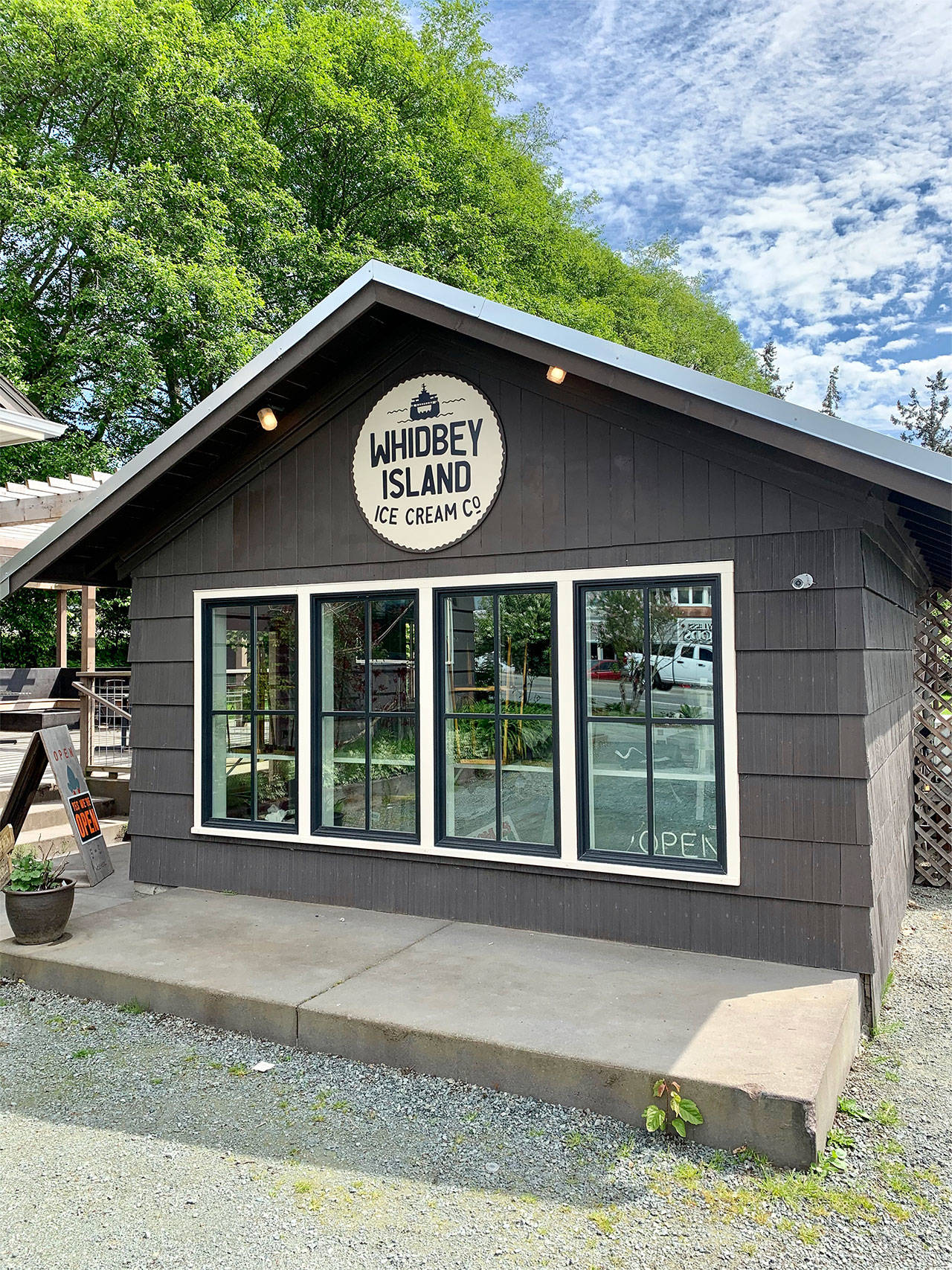 Photo provided                                The former Freeland Freeze recently got a makeover, in preparation for the Memorial Day Weekend opening of the new Whidbey Island Ice Cream Co.’s new store front.