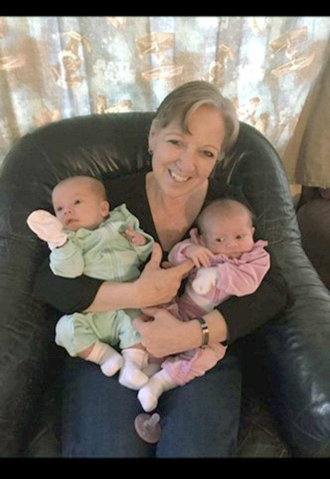 Photo provided                                Angela Kurtz with her grandchildren, Addison and Alexandria.