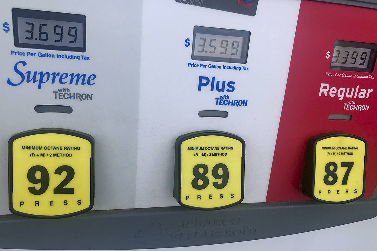 Democrats in the Washington State House are proposing to pay for transportation improvements partly by raising the gas tax by 18 cents. (Sound Publishing file photo)