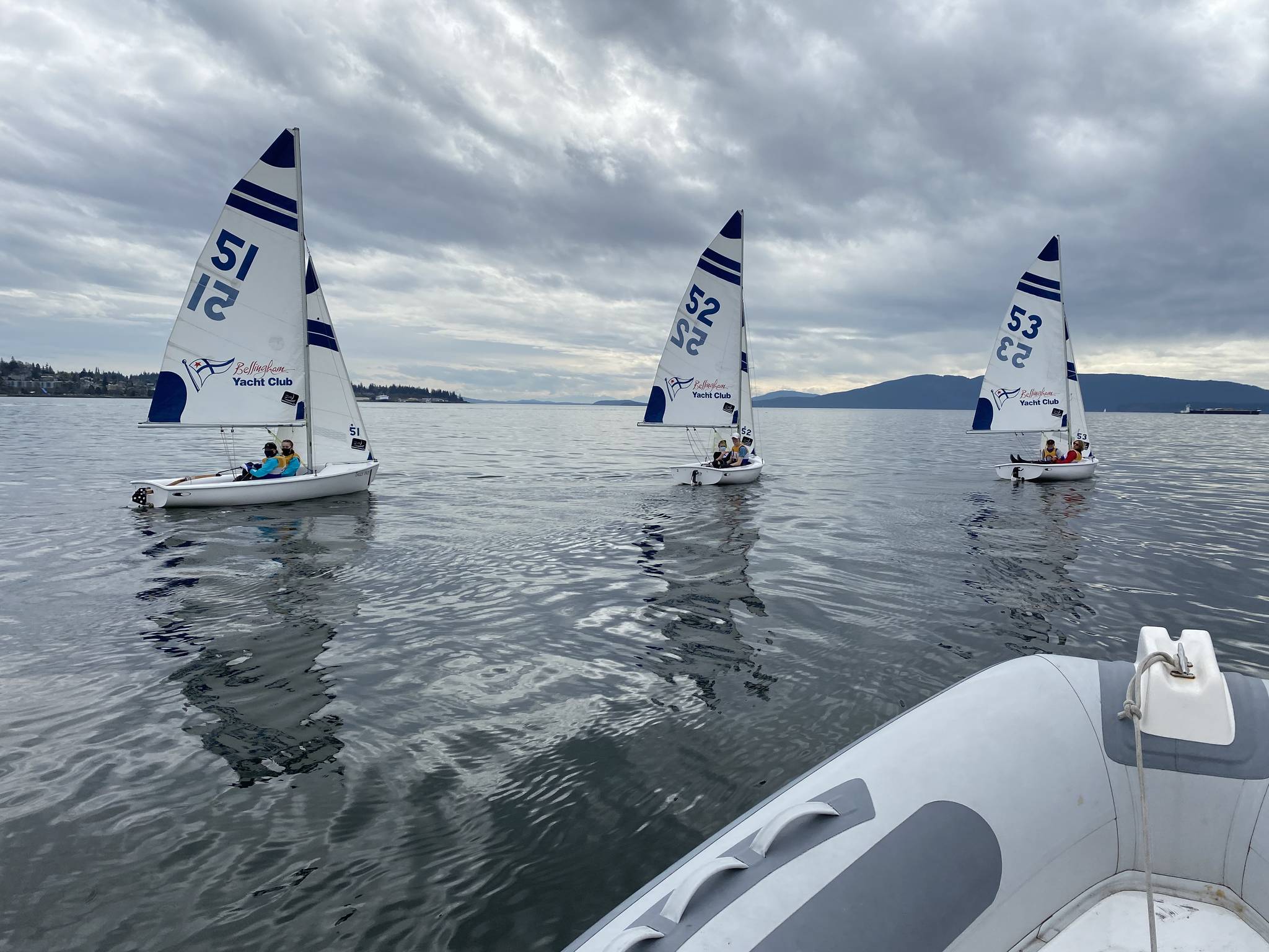 Oak Harbor High School’s sailing team continued its winning ways Saturday with a victory against the Sehome Mariners. Photo by Shawn O’Connor