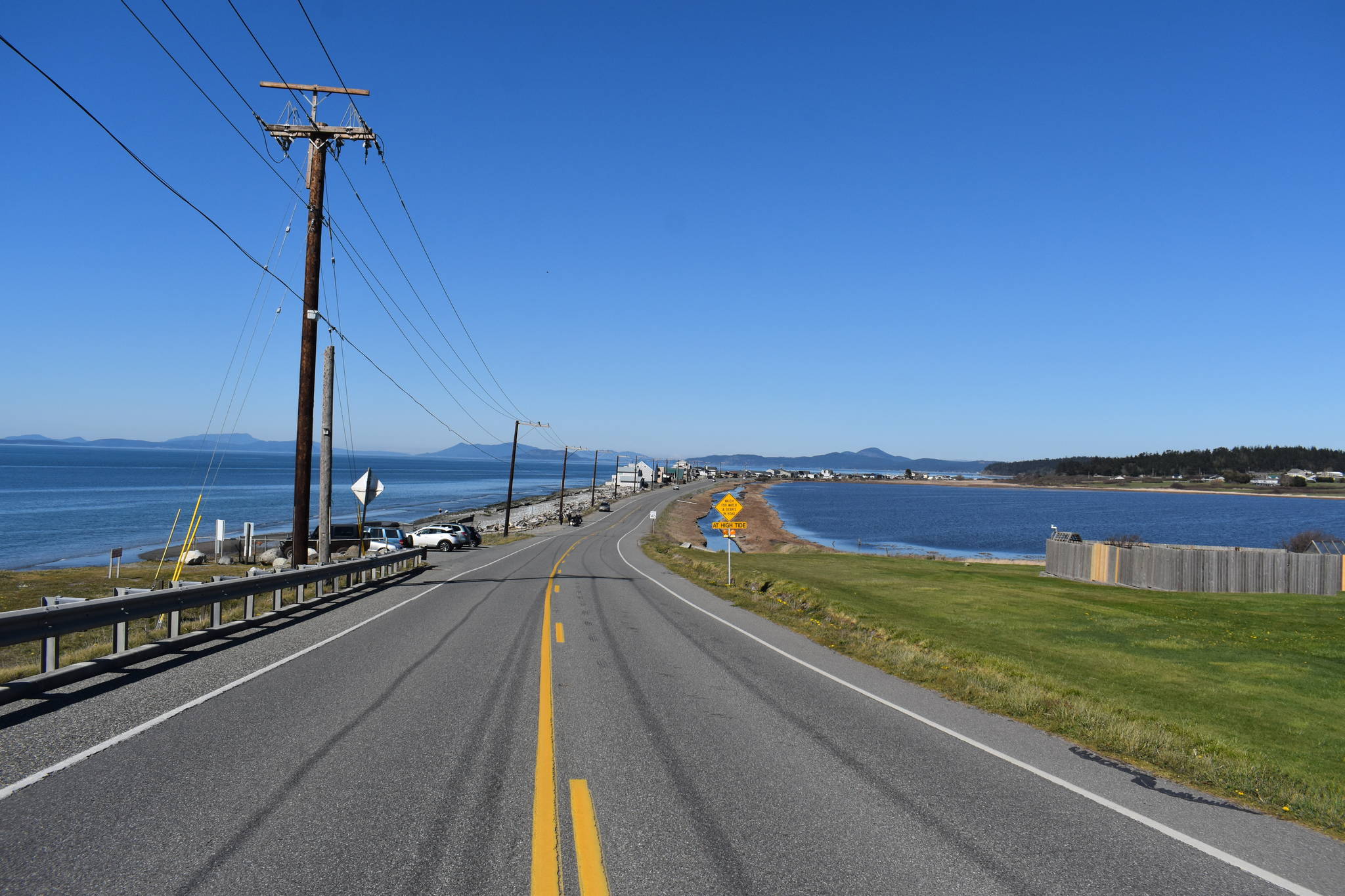 The route of the Whidbey 1/2 will take runners down West Beach Road where they will be greeted by views of the Pacific Ocean and snow-capped mountains on Sunday, April 25. (Photo by Emily Gilbert/Whidbey News-Times)