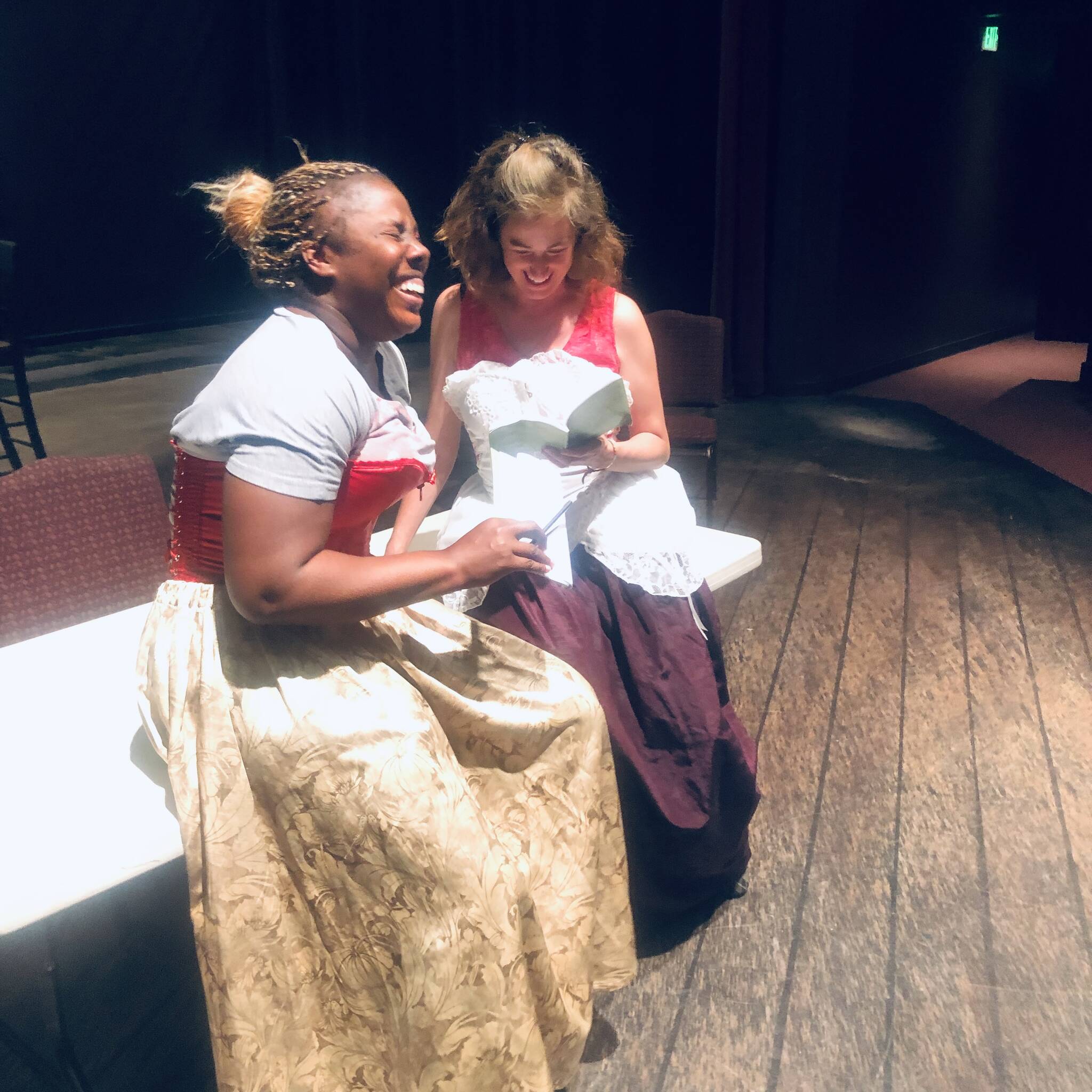 Photos provided
Teresa Hess, right, plays Marie Antoinette and Abie Ekenezar plays composite character Marianne Angelle, who is based on the free Black women revolutionaries of the island nation of Saint Domingue.