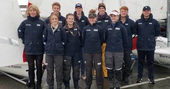 Denise Buys photo
The Oak Harbor High School Sailing excelled in this year's season. Pictured are, in back back row, Thomas Buys, Colin Byler, Ben Servatius, Shawn O'Connor, Ryan Metz and Andrew Buys. In the front row are EJ Boilek, Shelby Lang, Anna Servatius and Allison Bailey.