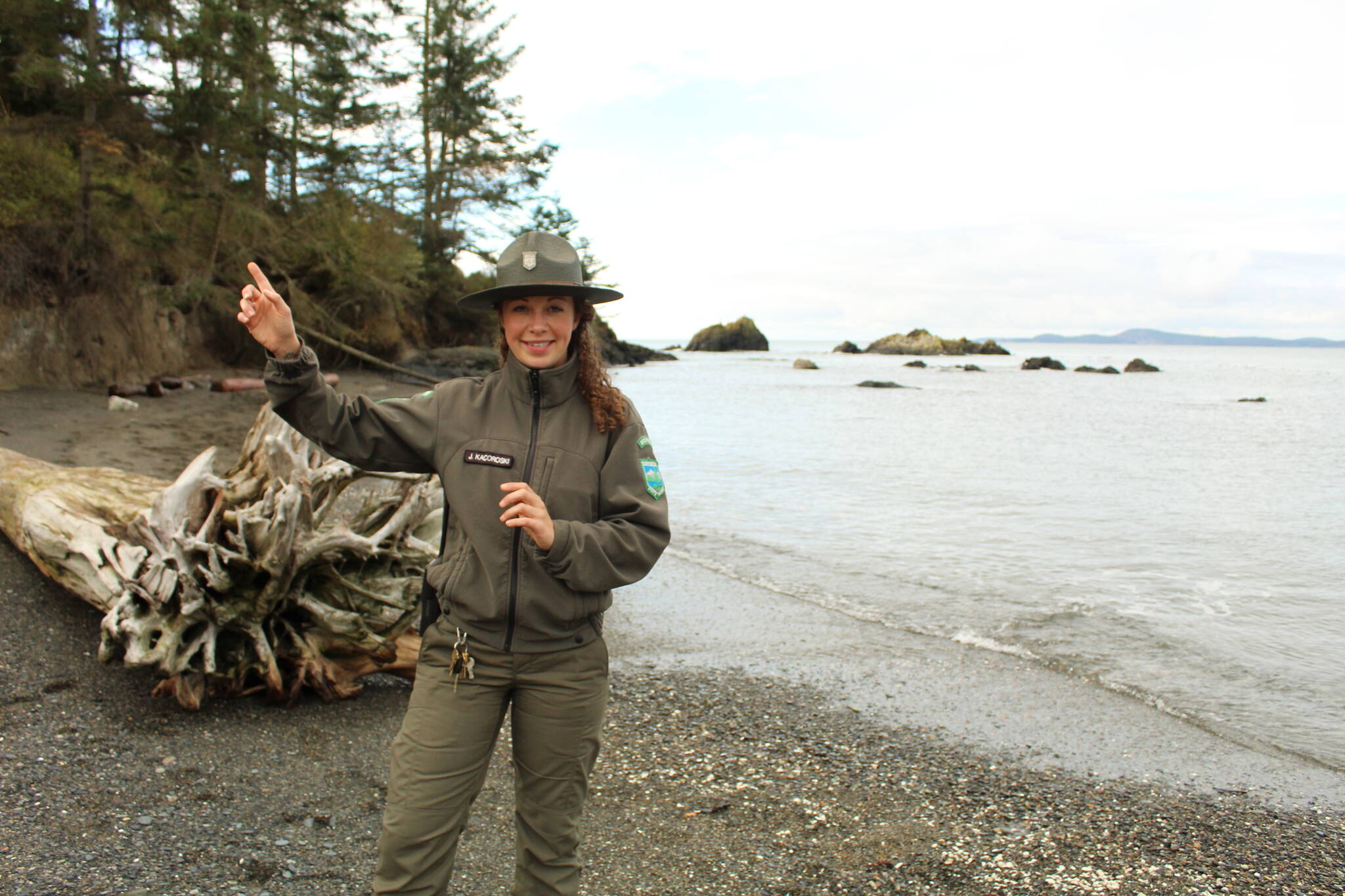 Photo by Karina Andrew/Whidbey News-Times
Deception Pass interpretive specialist Joy Kacoroski is one of the park rangers who helped deliver and produce live virtual field trips this spring.