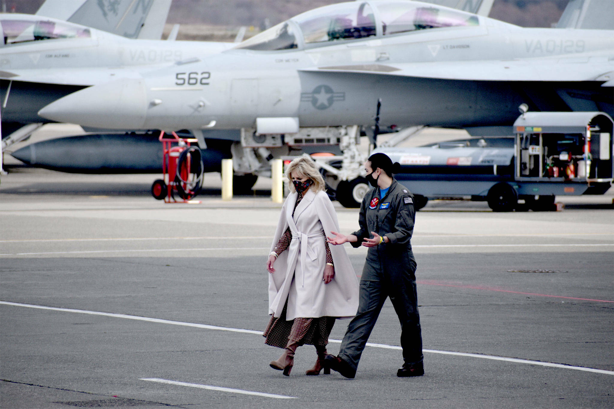 First Lady Jill Biden visited the base March 9 to meet with military families to listen to their concerns. (File photo by Emily Gilbert/Whidbey News-Times)