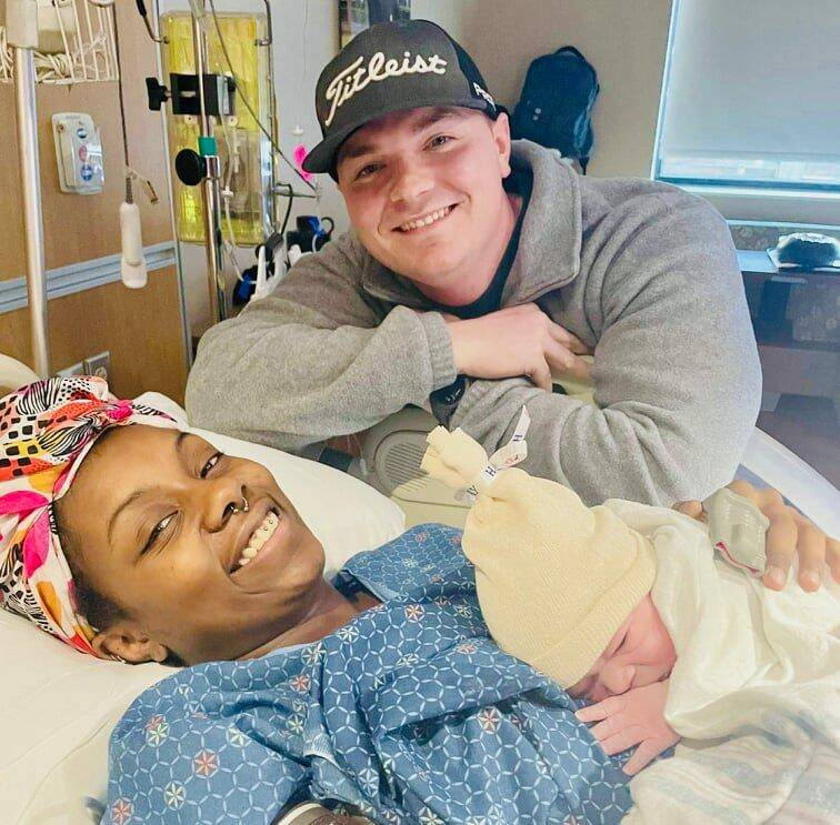 Oak Harbor residents Destiny and Tyler Bingham welcomed Whidbey Island’s first baby of 2022 on Jan. 3 at the WhidbeyHealth Family Birthplace. Ezra DeShawn Bingham, pictured here with his parents, is the couple’s second child.