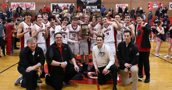 Coupeville High School boys basketball win its first district title since 1970.
