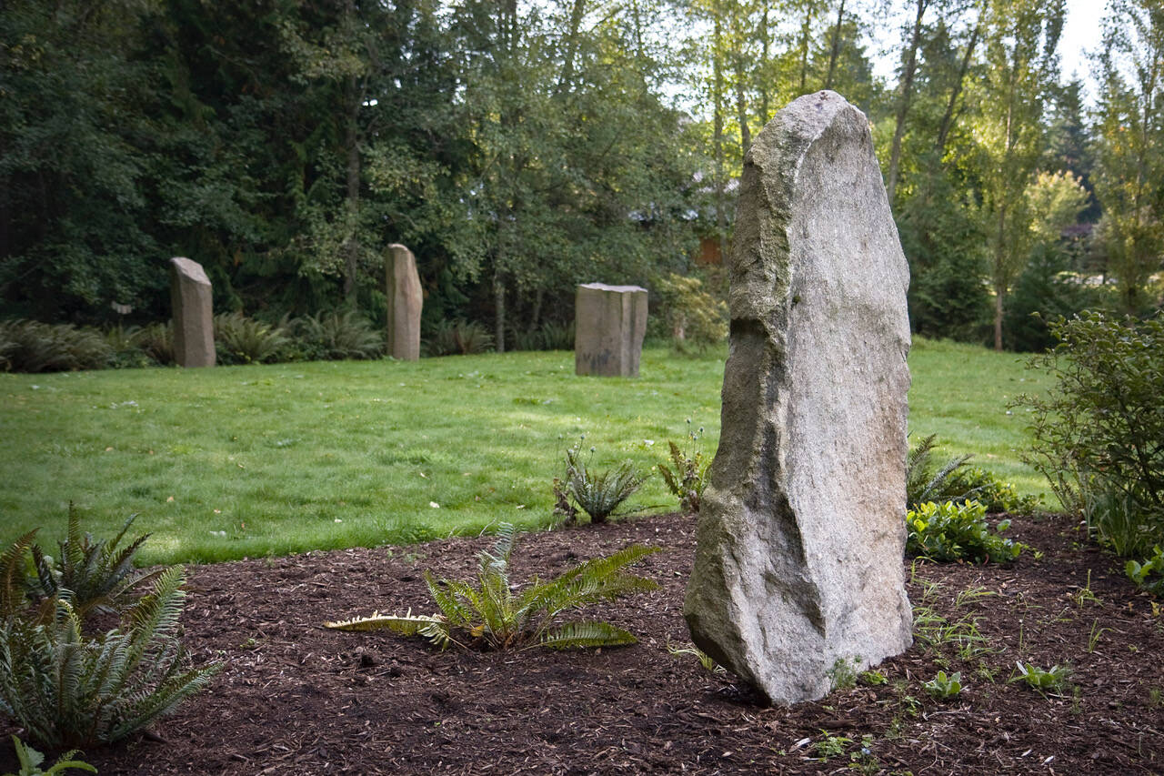 Photo by David Welton
<em>Much of Langley Woodmen Cemetery is dedicated to traditional burial, although people can also choose to be buried in an ash garden, or by green burial, which has become increasingly popular.</em>