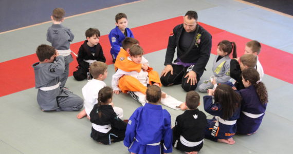 Photo by Karina Andrew/Whidbey News-Times
Jules VonDoom teaches the children's Jiu Jitsu class.
