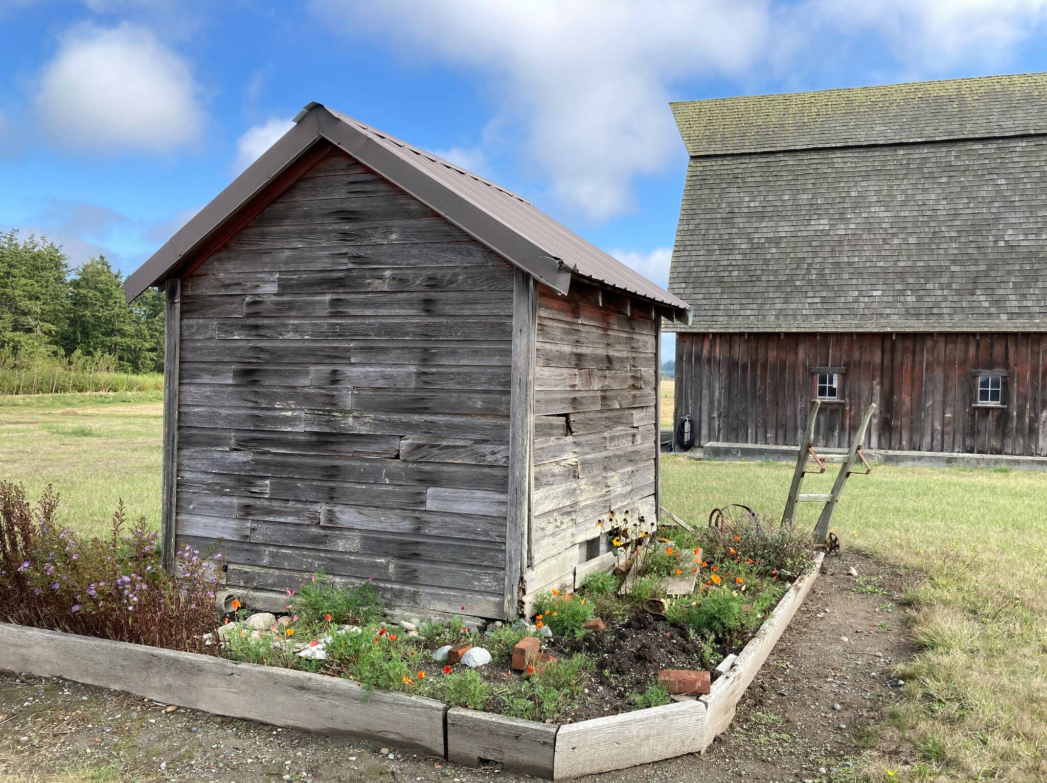 Photos by the Trust Board of Ebeys Landing National Historical Reserve
The Comstock Well House is one of 11 historical buildings that received funds for preservation work from the Ebeys Forever Grant program this year.