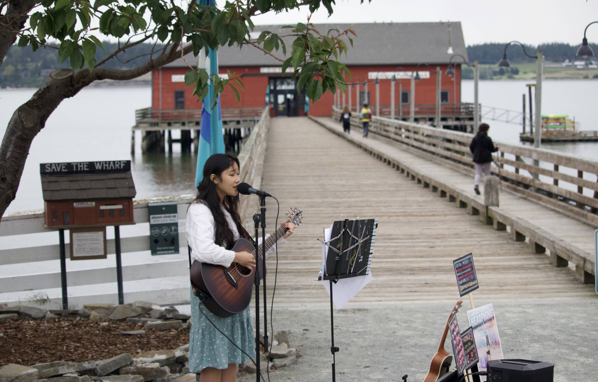 Danika Kloewer performs at Waterfront Wednesday. (Photo by Rachel Rosen/Whidbey News-Times)