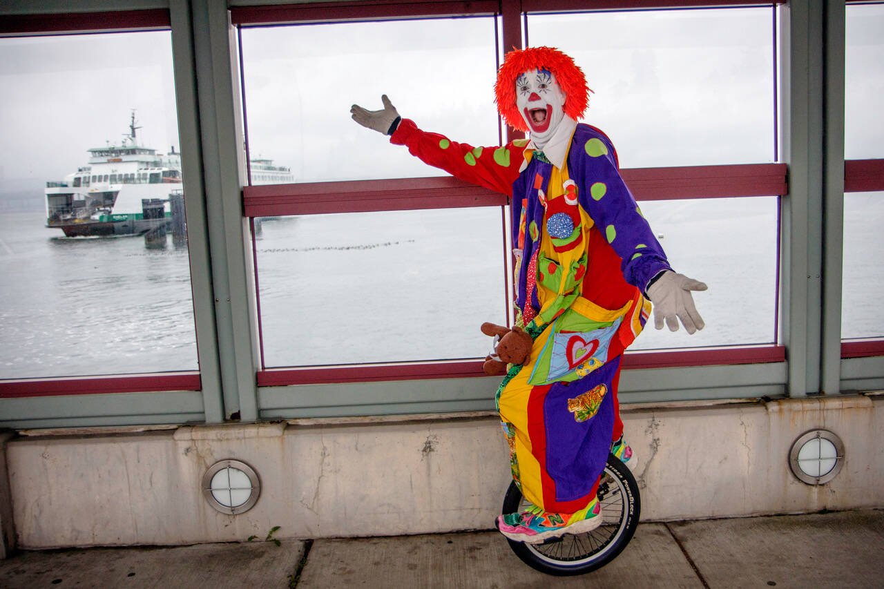Photos by David Welton
Deano the Clown — also known as Dean Petrich — has been performing as a clown in the Seattle area for nearly 50 years. A Freeland resident, he made the decision during the COVID-19 pandemic to retire from the clowning business and focus more on life on Whidbey Island.