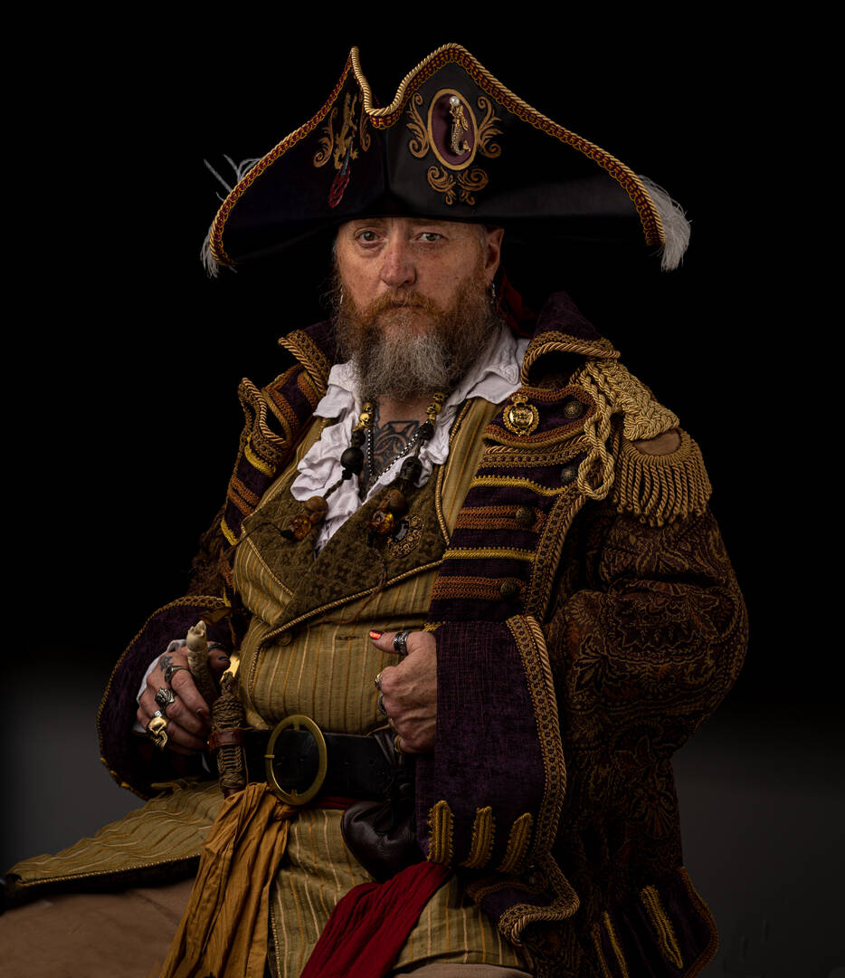 Photo by Michael Holtby
Bexar O’Riley from Langley chose to dress in a pirate outfit for his portrait.