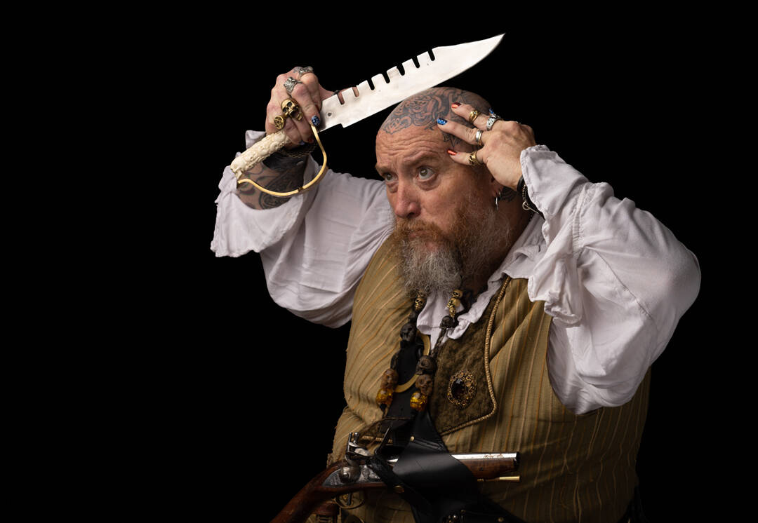 Photo by Michael Holtby
Bexar O’Riley from Langley chose to dress in a pirate outfit for his portrait.