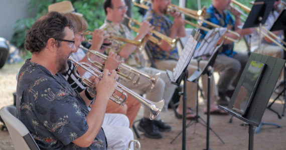 The Saratoga Orchestra of Whidbey Island performs at Windjamemr Park. (Photo provided)