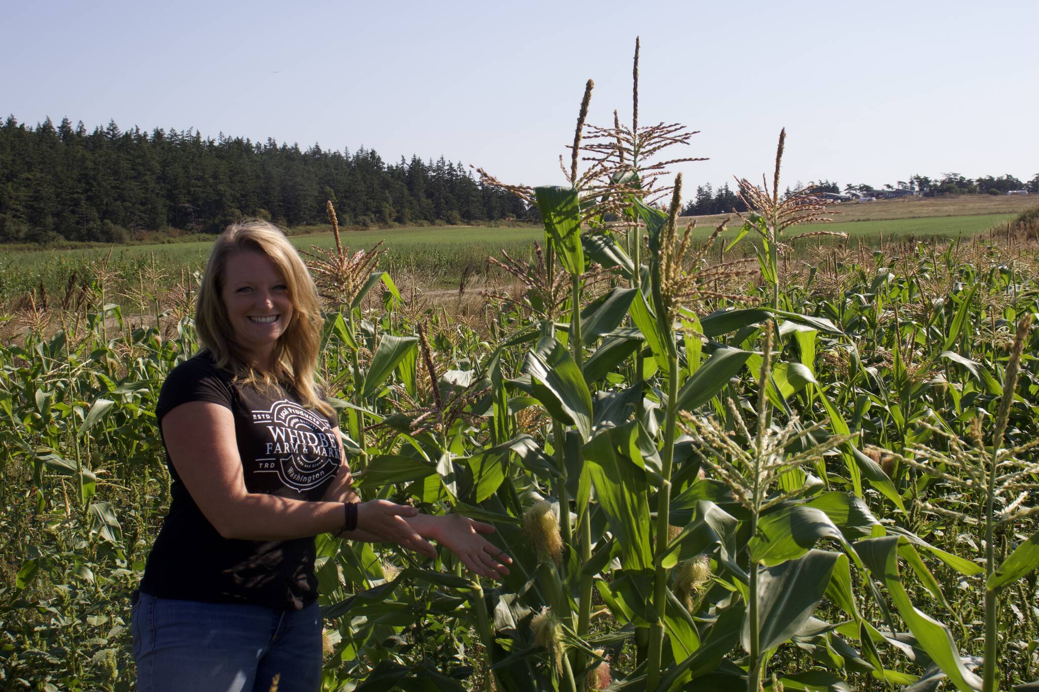 Photo by Rachel Rosen/Whidbey News-Times
Shannon Hamilton is the owner of Whidbey Farm and Market and is hosting CornFest this year as part of Eat Local Month.