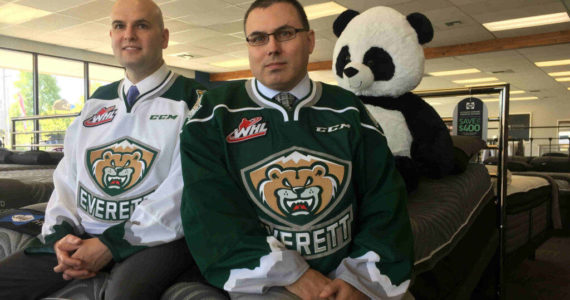 ESC Mattress Center owners Joshua Rigsby and William Wellauer are proud supporters of the Everett Silvertips and other community groups. When you shop local, you're supporting your community!