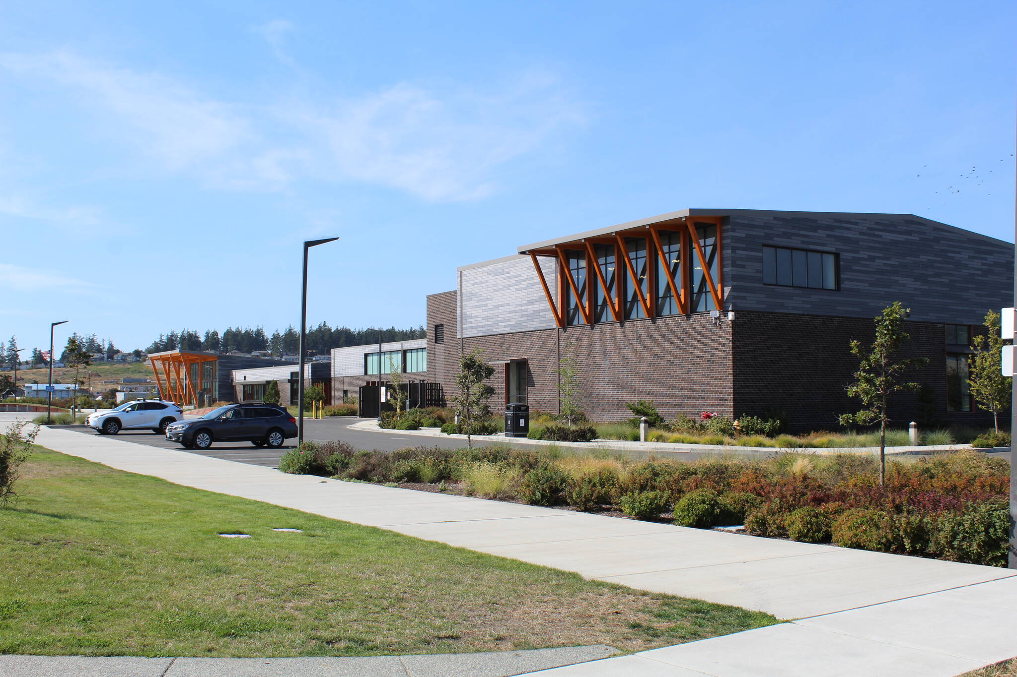 Photo by Karina Andrew/Whidbey News-Times
A dye study of the Oak Harbor Clean Water Facilitys effluent will turn waters near Oak Harbor red Monday morning.