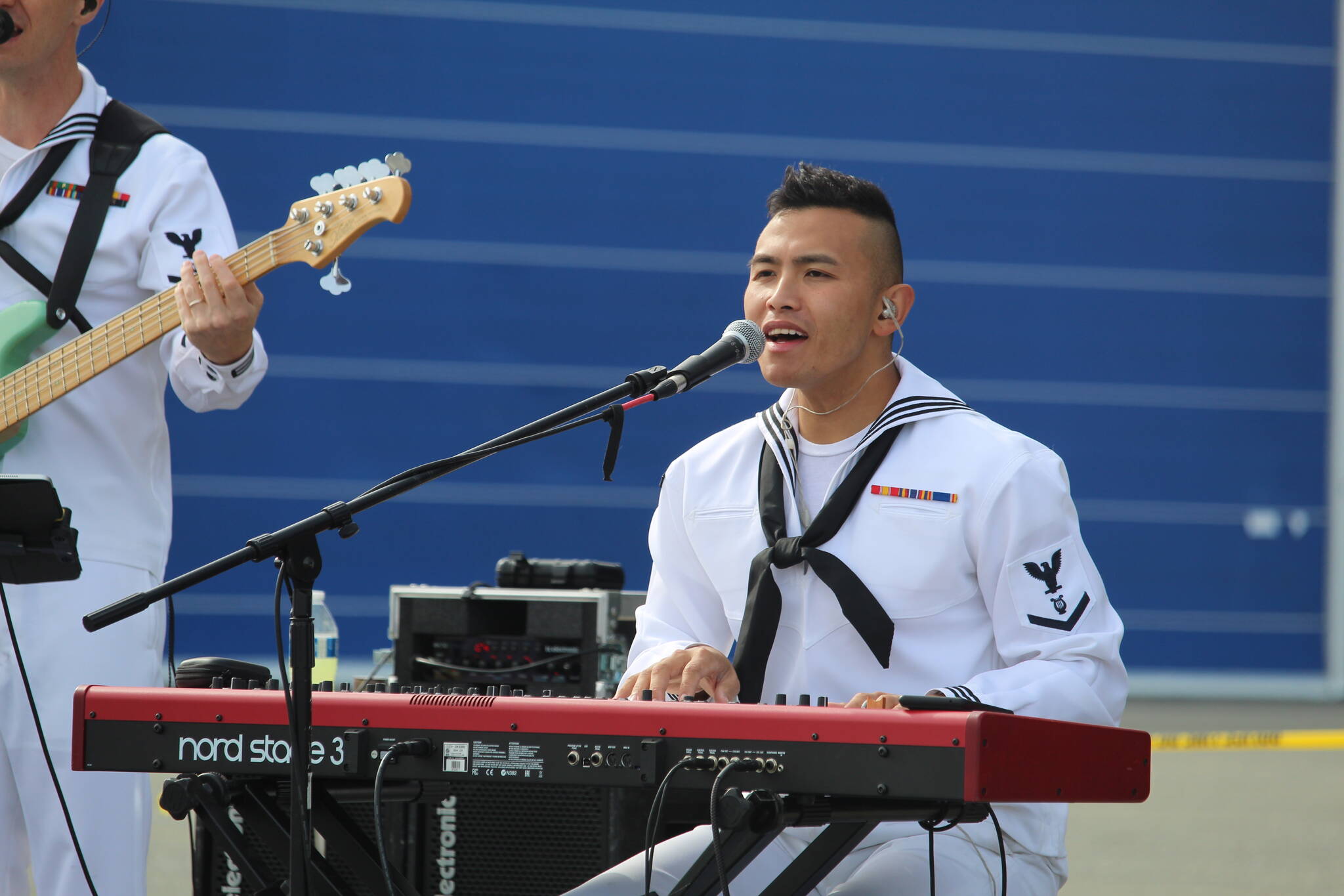 Photo by Karina Andrew/Whidbey News-Times
The Navy Band plays at the base open house Sept. 17.