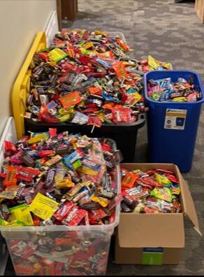 Photo provided
Playhouse Dental collects candy for care packages to be sent to troops overseas around Halloween time every year.