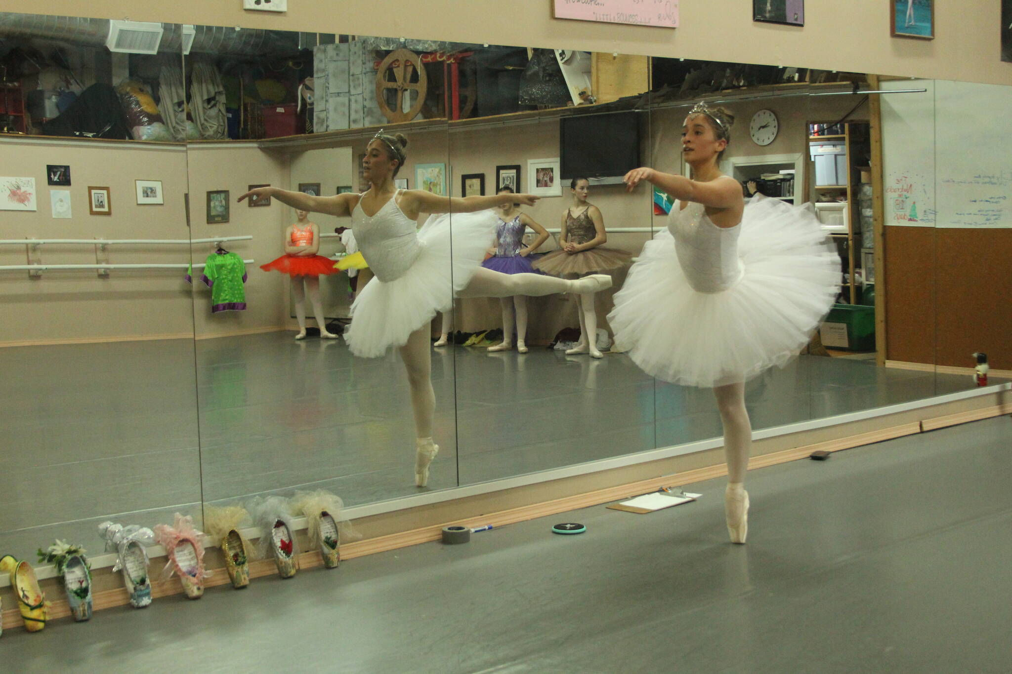 Photo by Karina Andrew/Whidbey News-Times
Ainsley Nelson, who plays the Sugar Plum Fairy, rehearses at Ballet Slipper Conservatory studio Nov. 22.