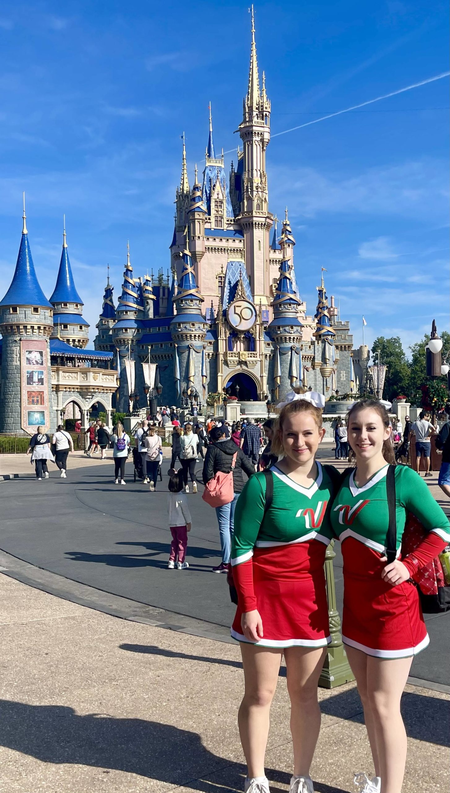 Photo provided
Cassidy Gore, left, and Dylan Roberts start off their holiday season by performing in the 2022 Varsity Spirit Spectacular at Disney World Resort in Florida.