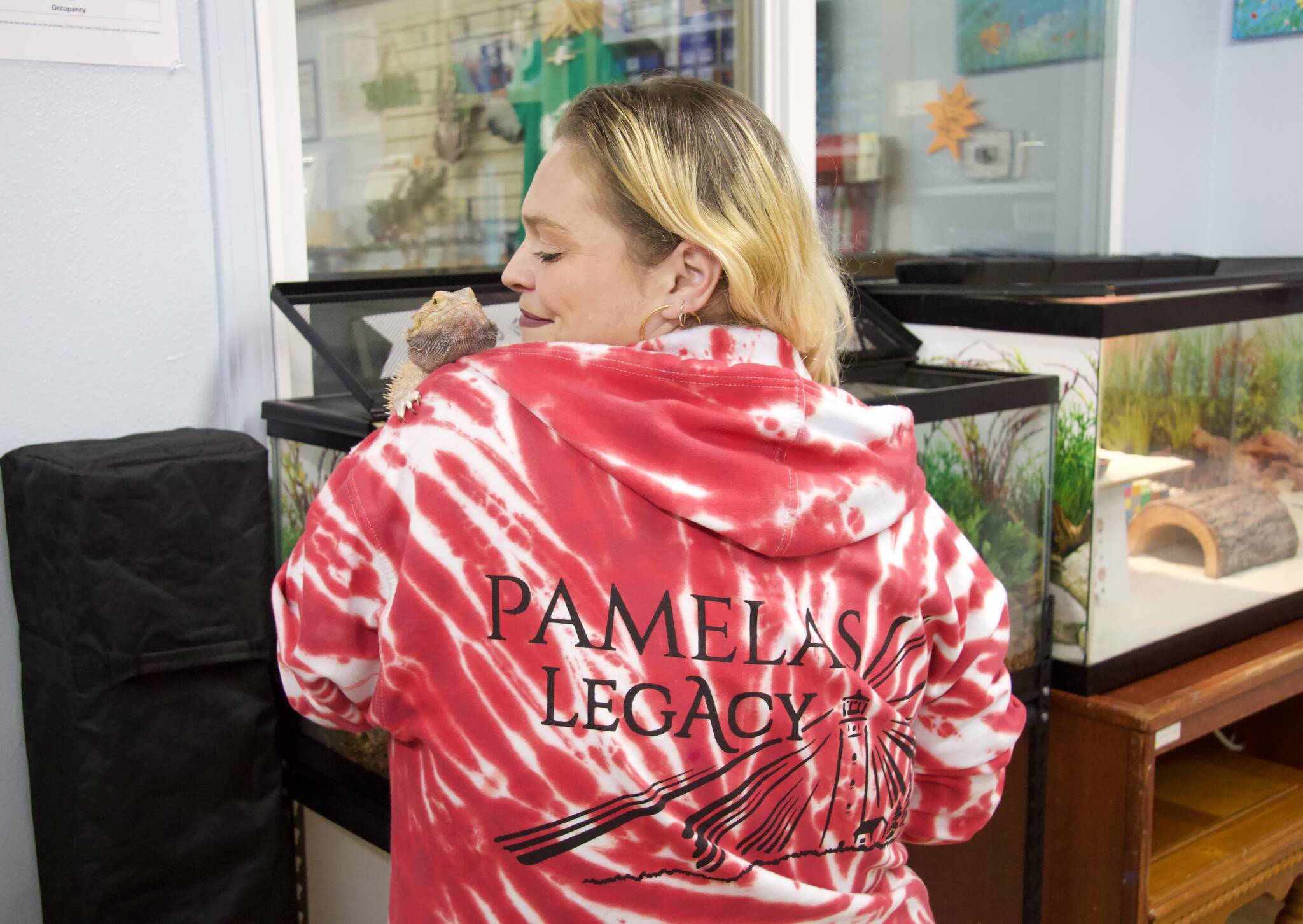 Photo by Rachel Rosen/Whidbey News-Times
Pamela’s Legacy has two store mascots. One is a bearded dragon named Ruby who used to belong to Melinda’s late mother.